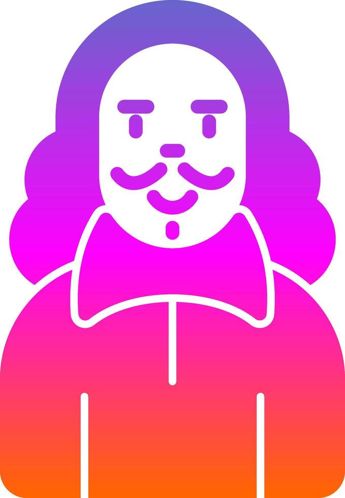 diseño de icono de vector de shakespeare