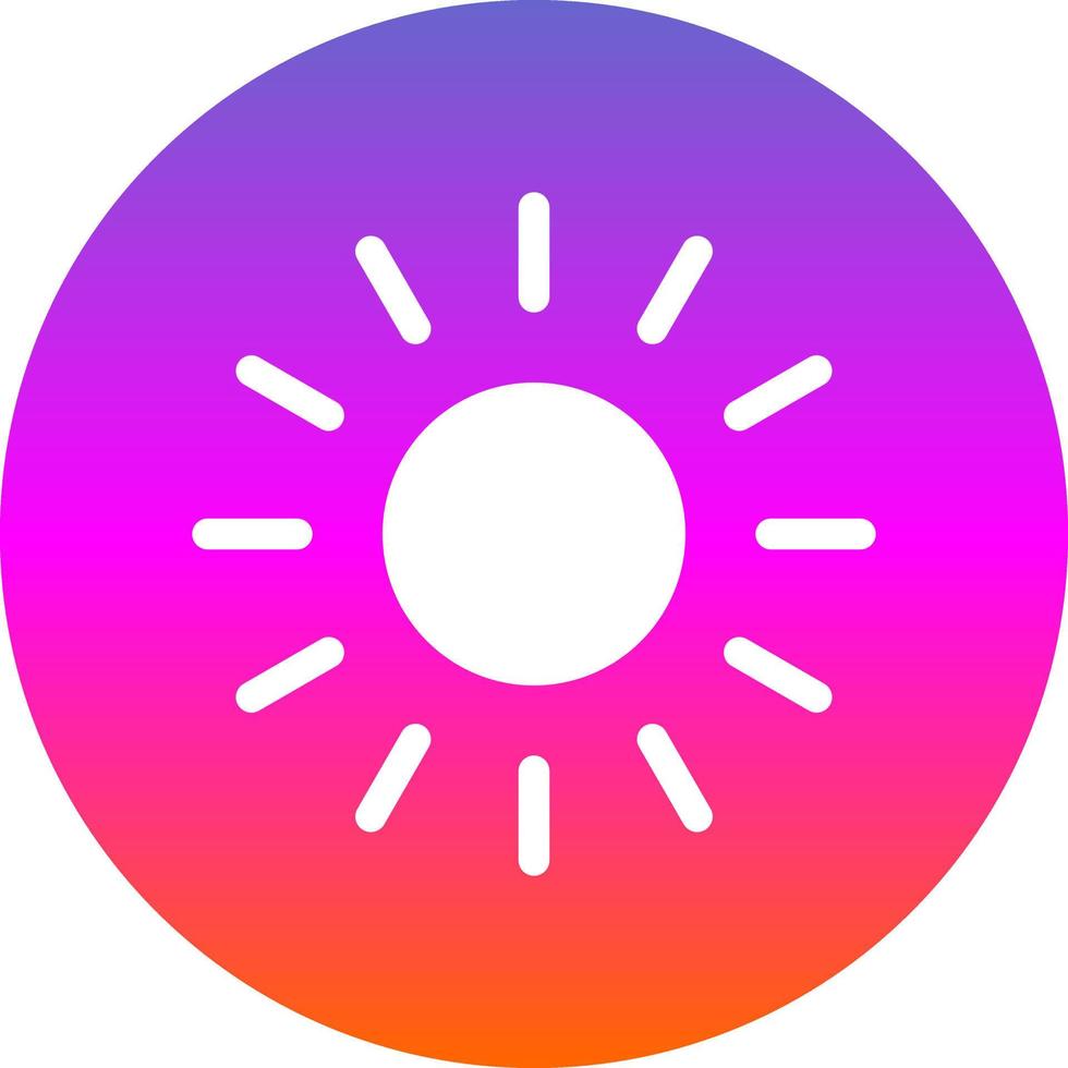 Sunlight Vector Icon Design