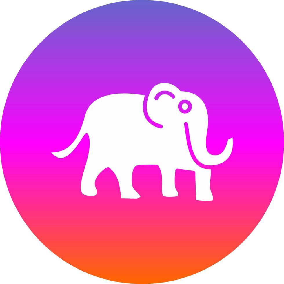 diseño de icono de vector de mamut