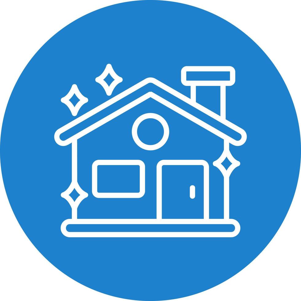 Clean House Vector Icon Design