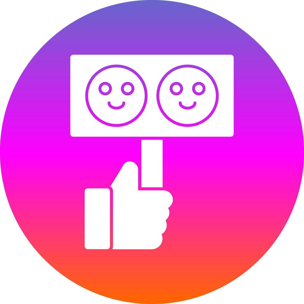 Satisfied Vector Icon Design