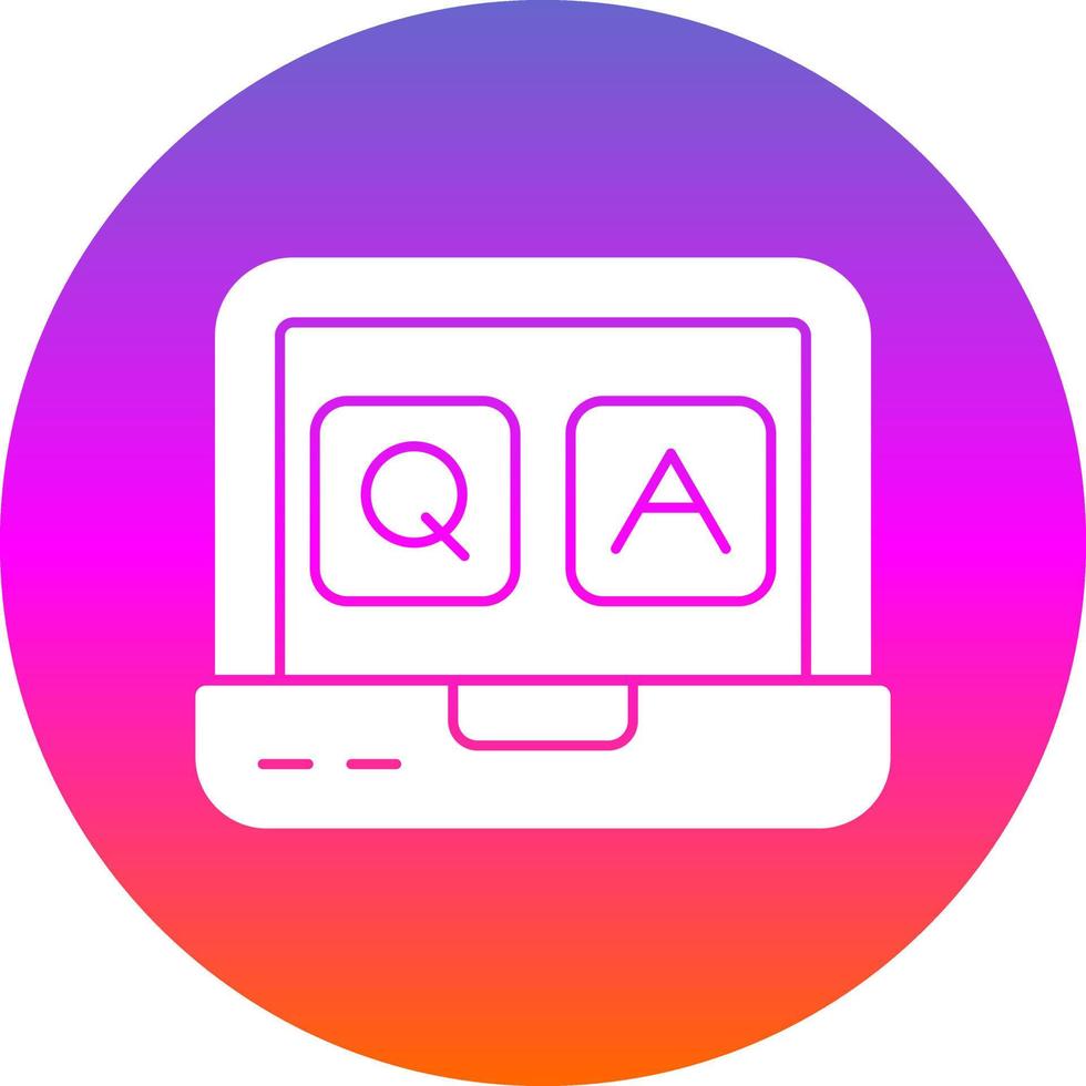 QA Vector Icon Design