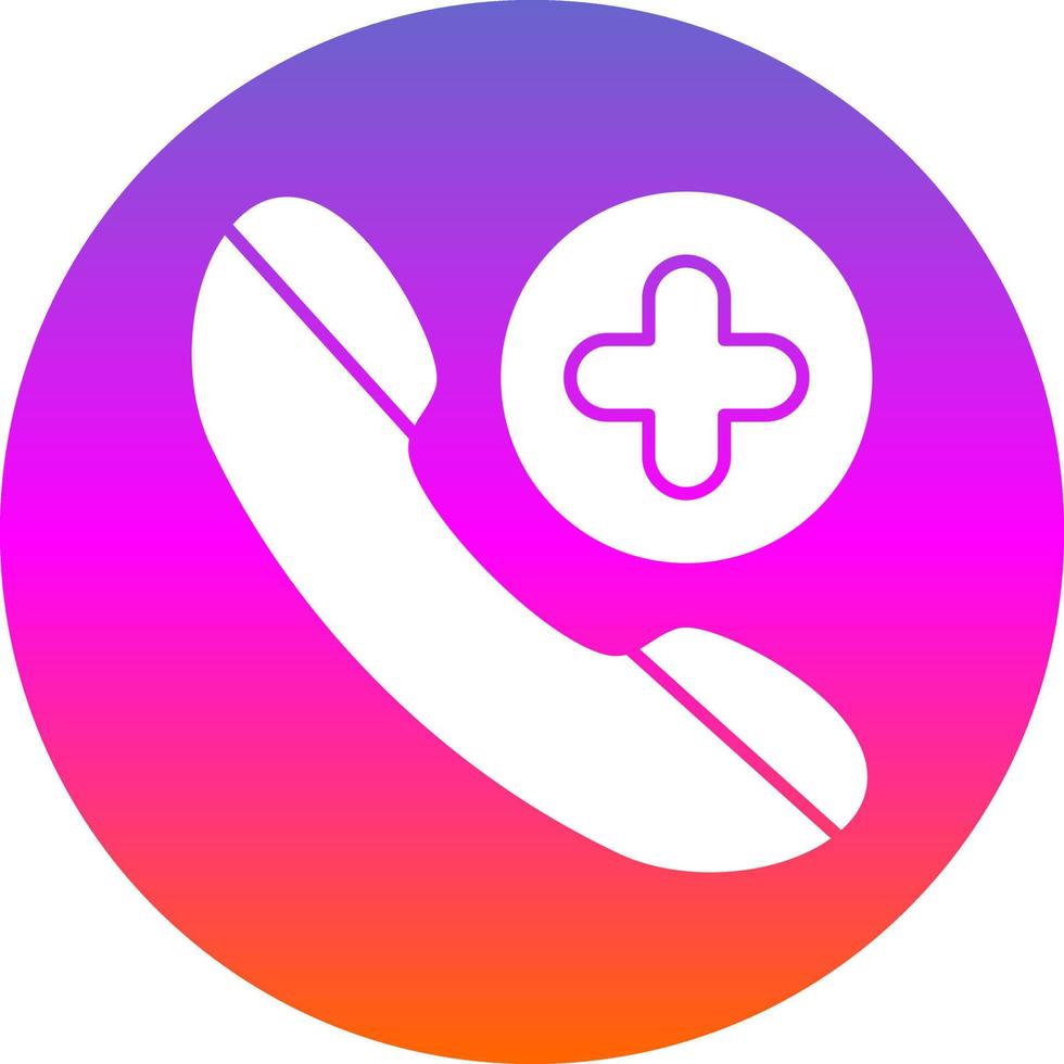 Emergency Cal Vector Icon Design