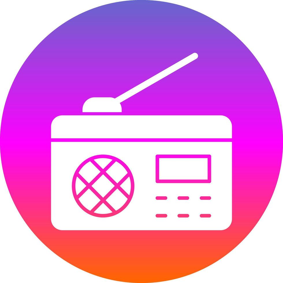 diseño de icono de vector de radio