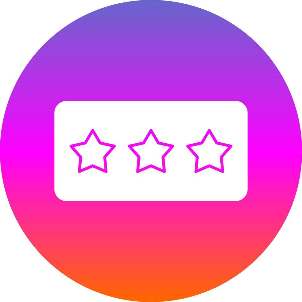 Star Rating Vector Icon Design