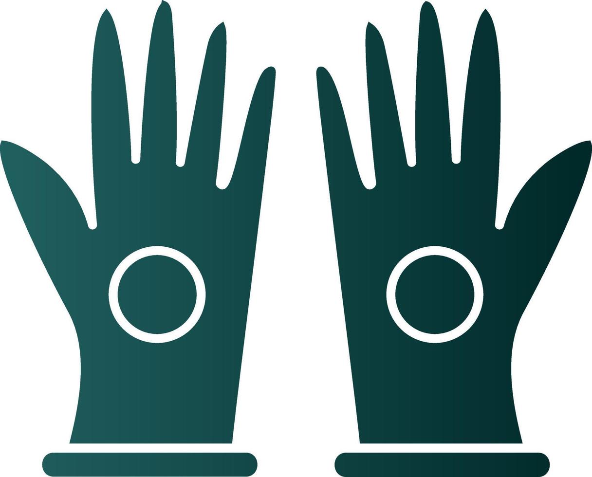 guantes, vector, icono, diseño vector