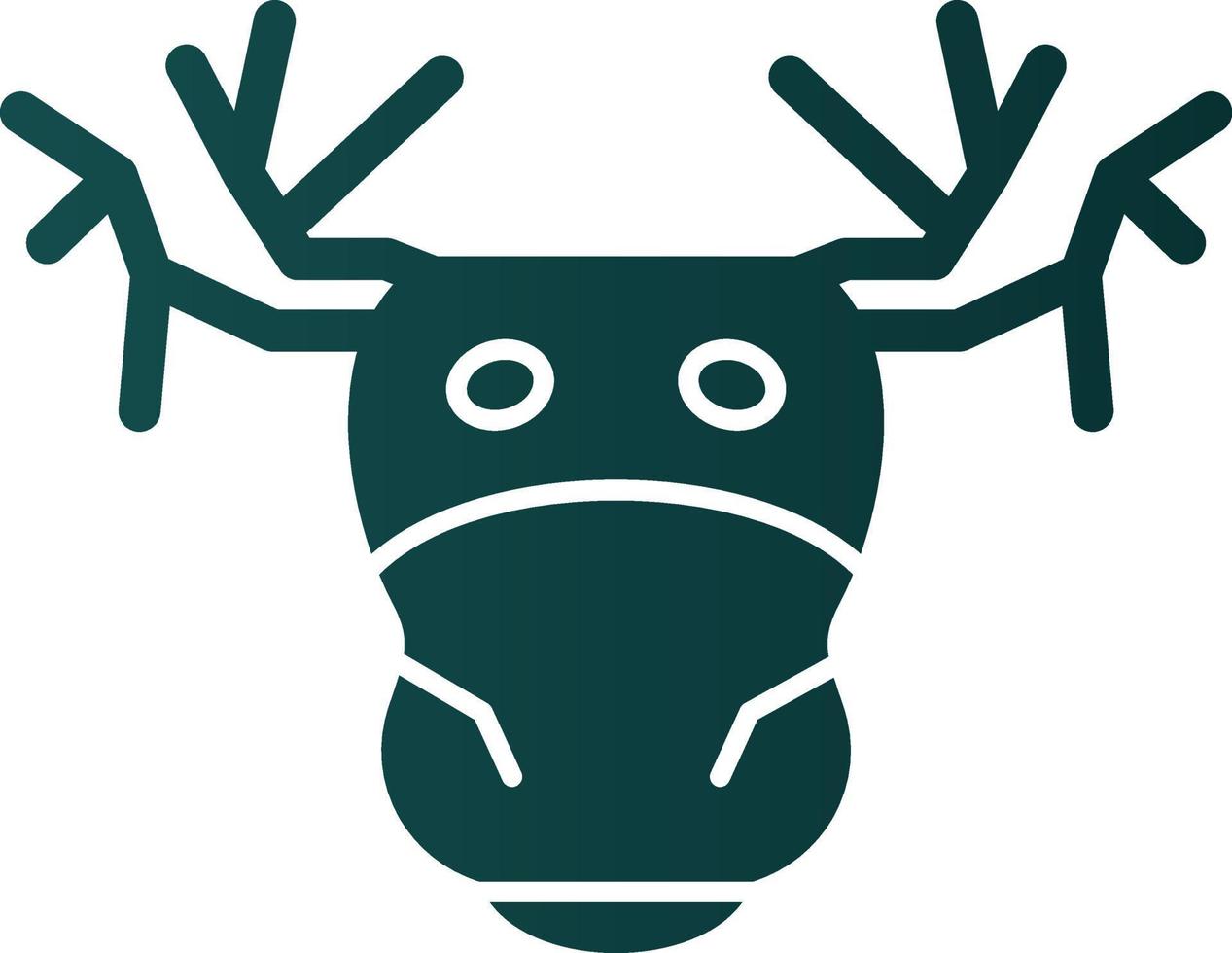 diseño de icono de vector de alces