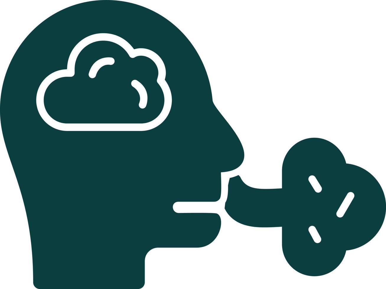 Inhale Vector Icon Design