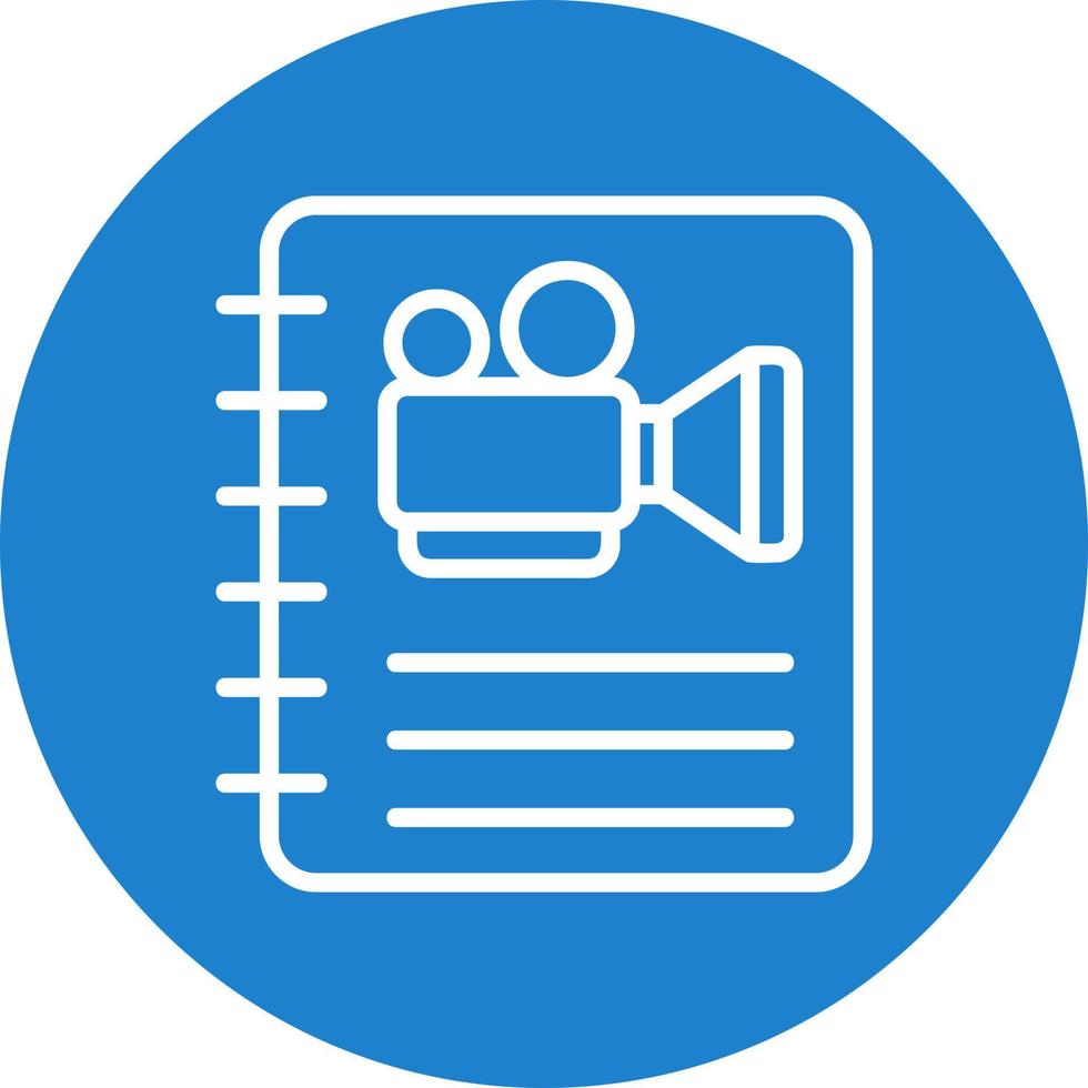 Screenplay Vector Icon Design