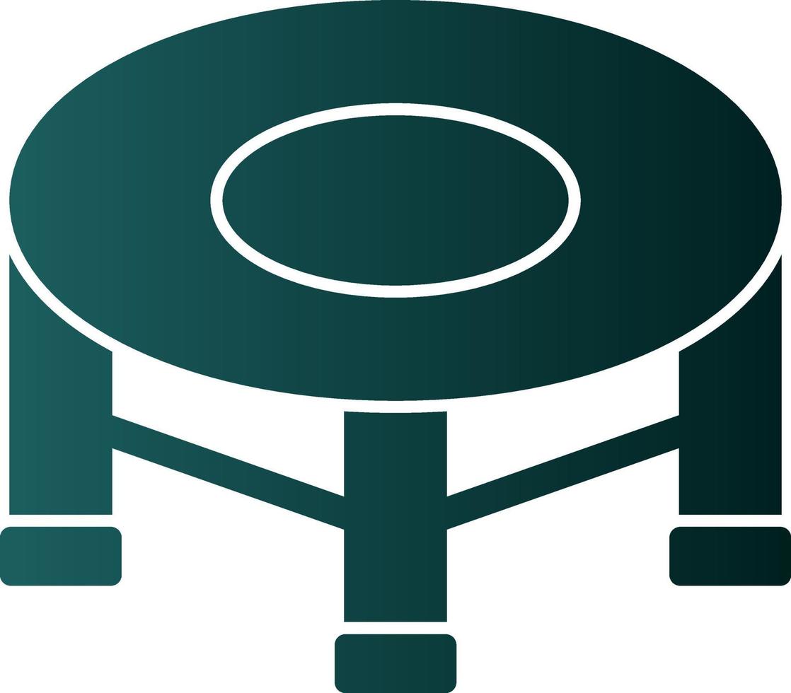 Trampoline Vector Icon Design