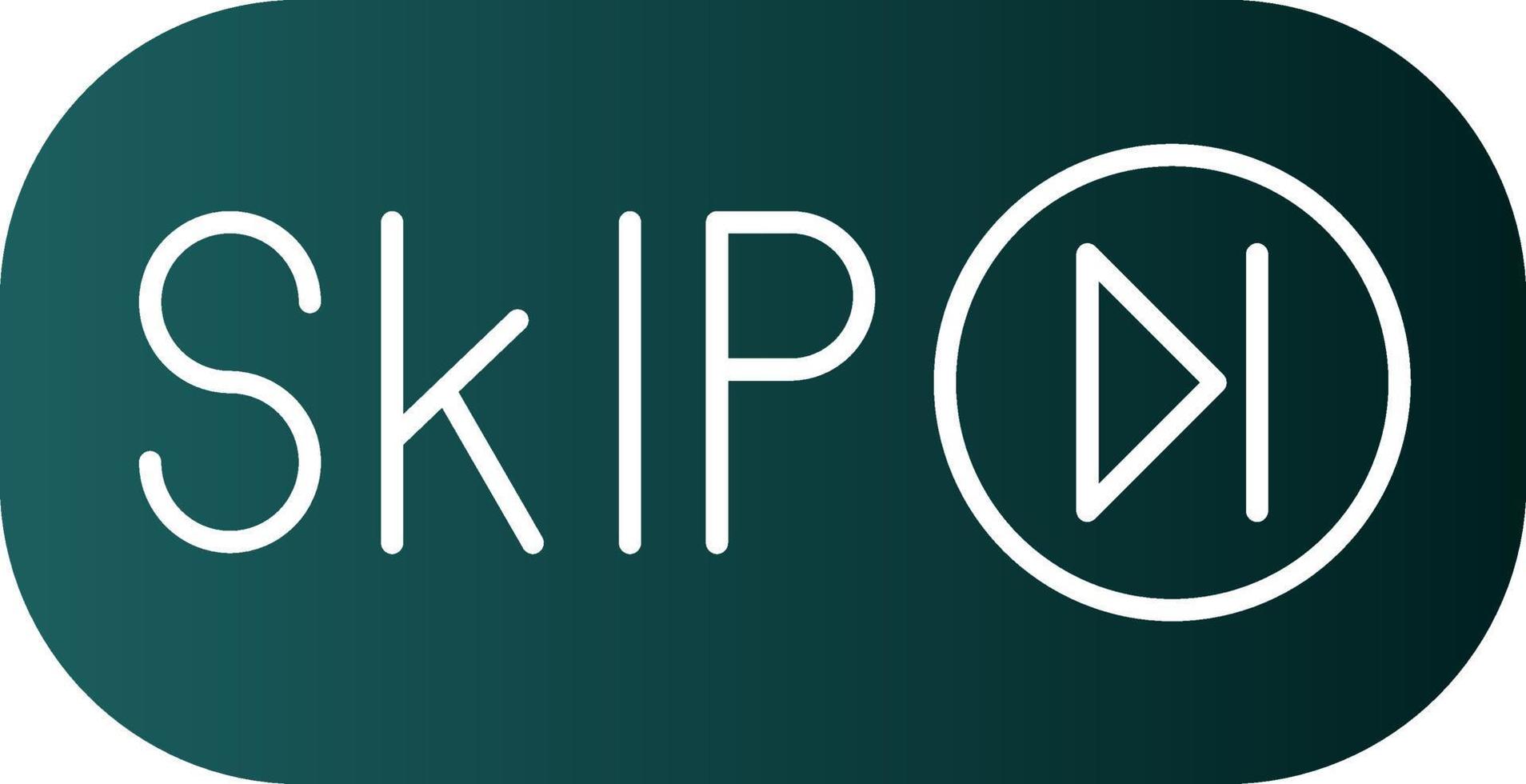 Skip Ad Vector Icon Design