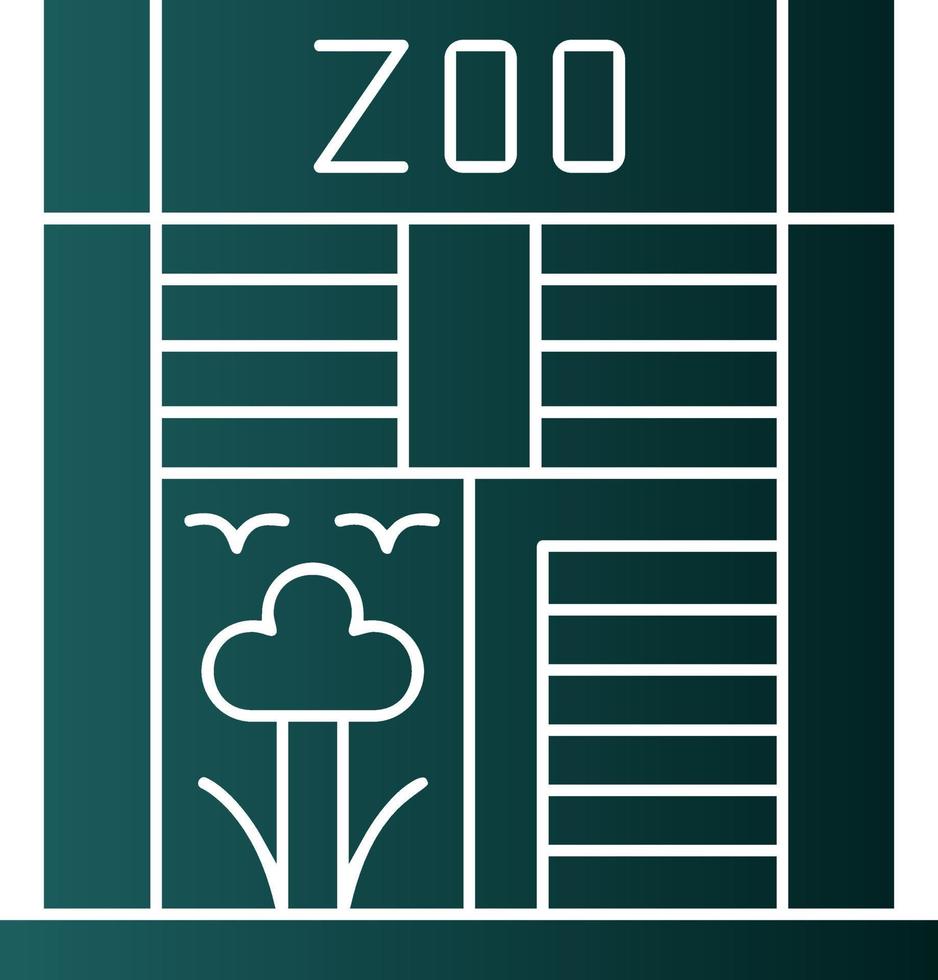 diseño de icono de vector de zoológico