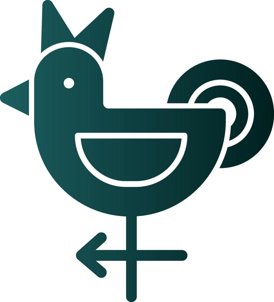 Weather Vane Vector Icon Design
