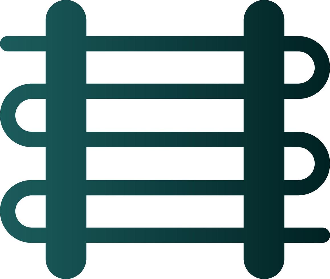 Towel Rail Vector Icon Design