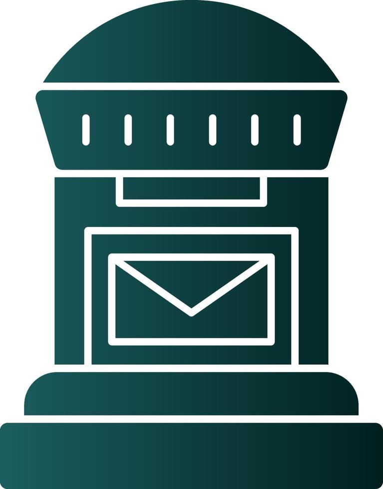 Postbox Vector Icon Design