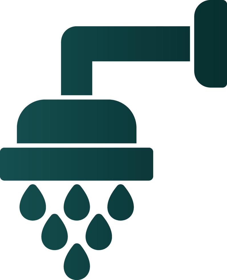 Shower Head Vector Icon Design