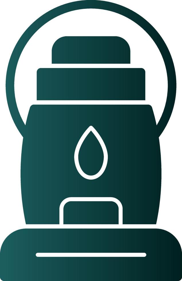 Oil Lamp Vector Icon Design