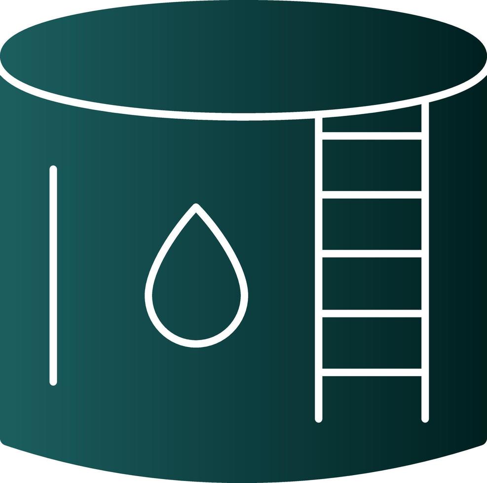 Water Tank Vector Icon Design