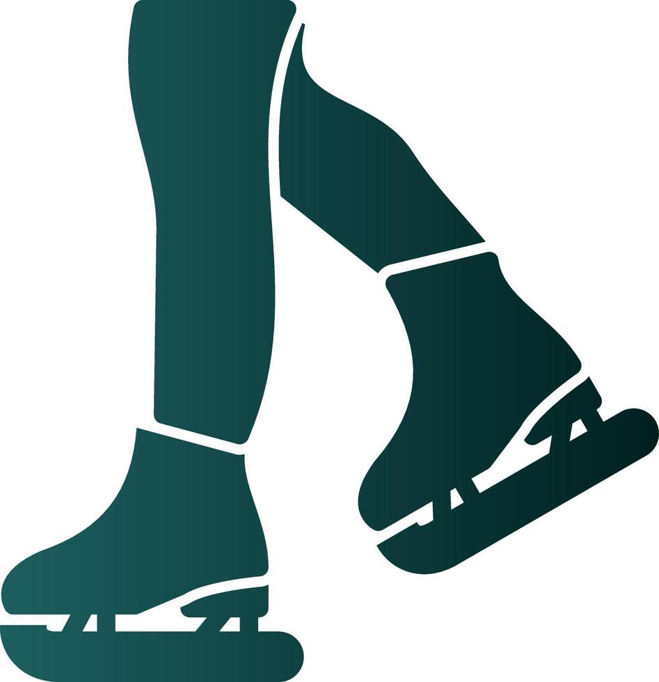 Figure Skating Vector Icon Design