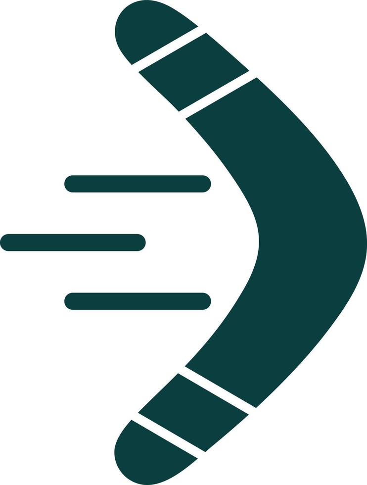Boomerang Vector Icon Design