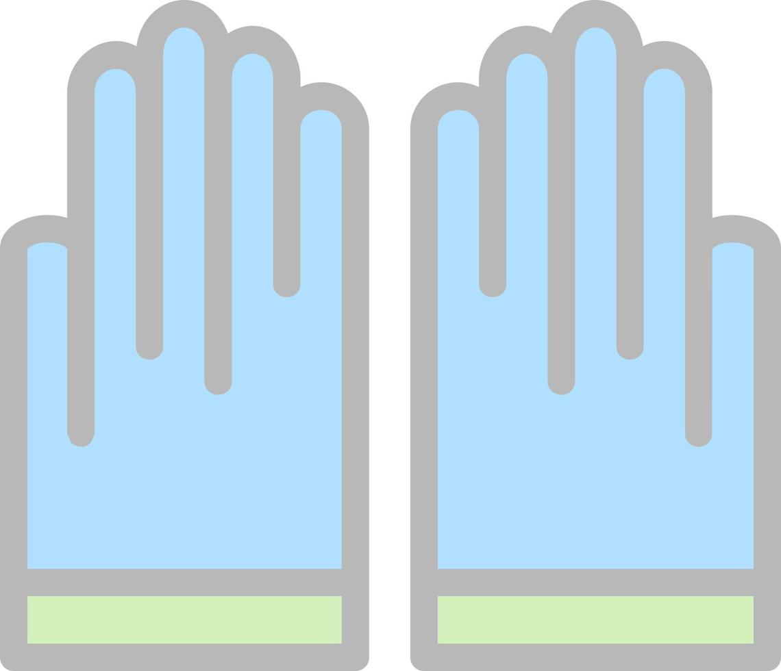 Hand Gloves Vector Icon Design