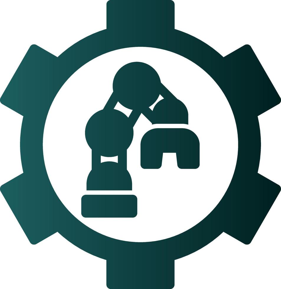Robot Arm Vector Icon Design