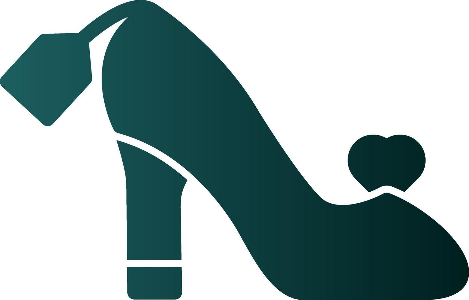 Female Footwear Vector Icon Design