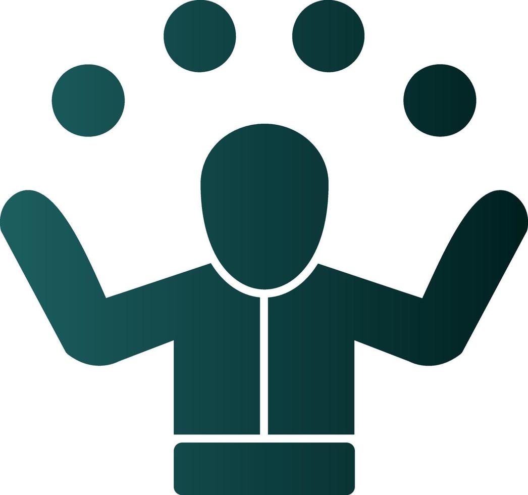 Juggling Vector Icon Design