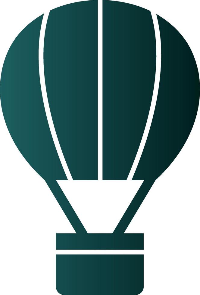 Hot Air Balloon Vector Icon Design
