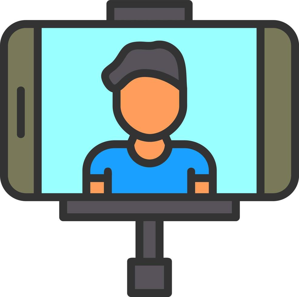 Vlogger Vector Icon Design