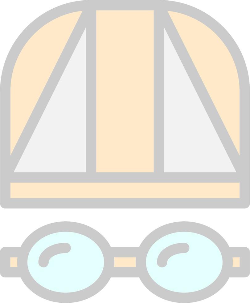 diseño de icono de vector de gorra de natación