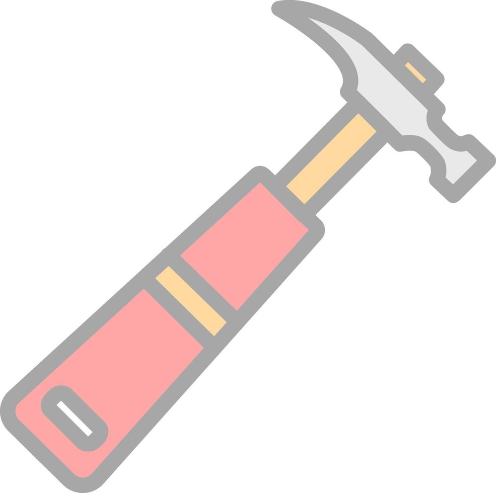 Hammer Vector Icon Design