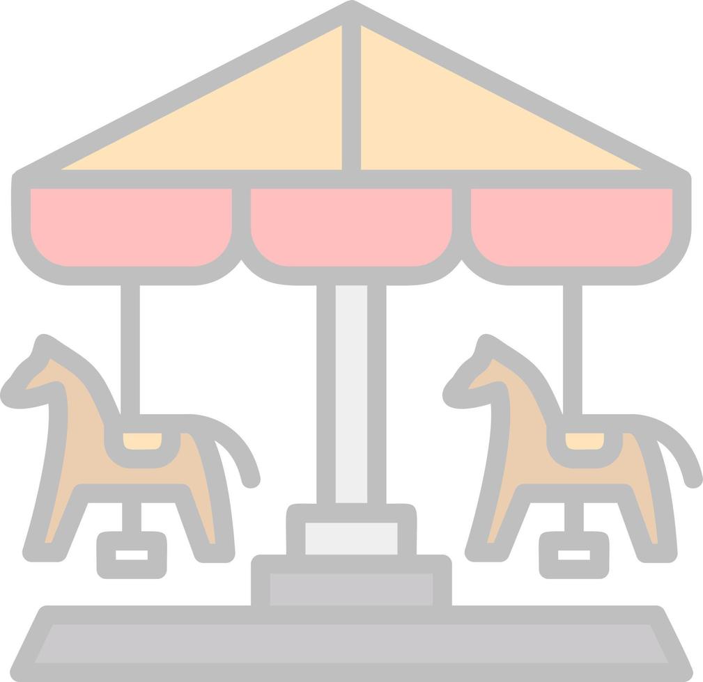 diseño de icono de vector de merry go round