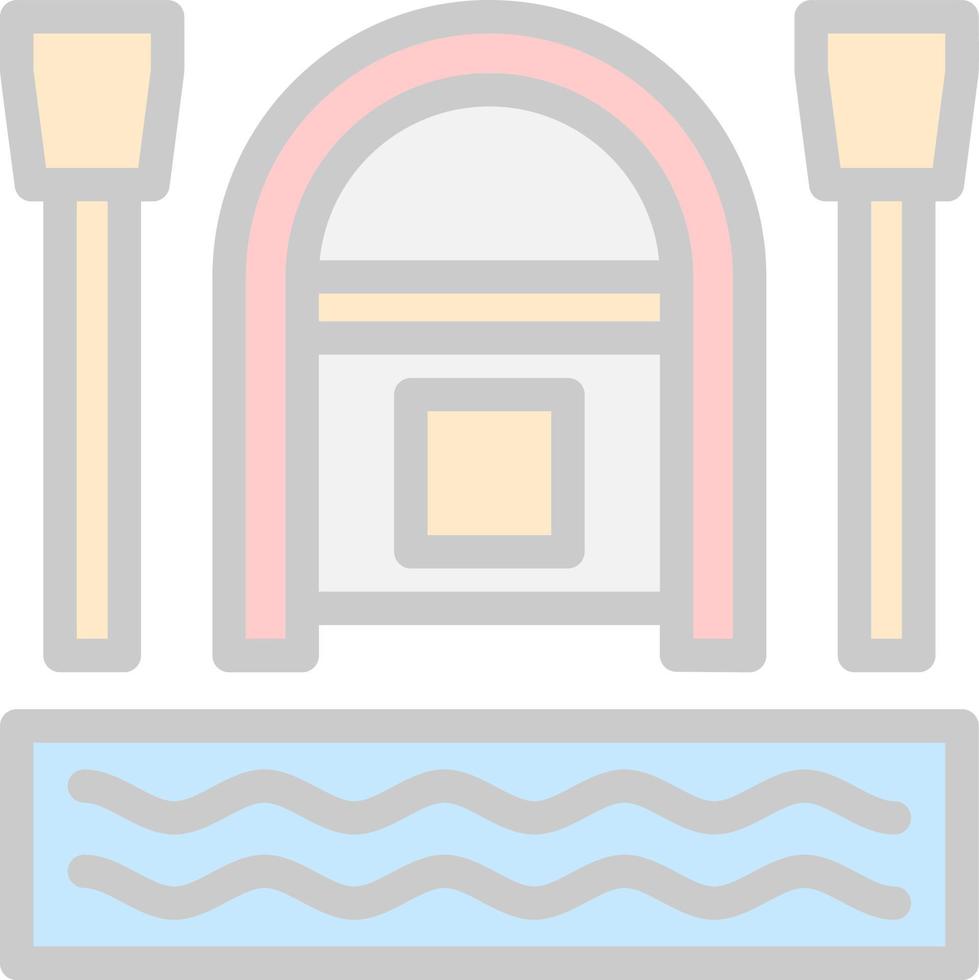 Rafting Vector Icon Design