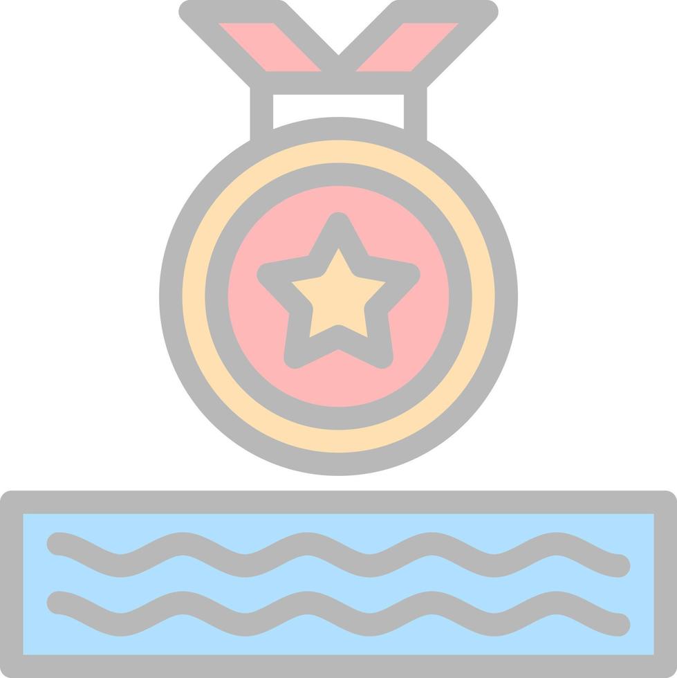 diseño de icono de vector de medalla