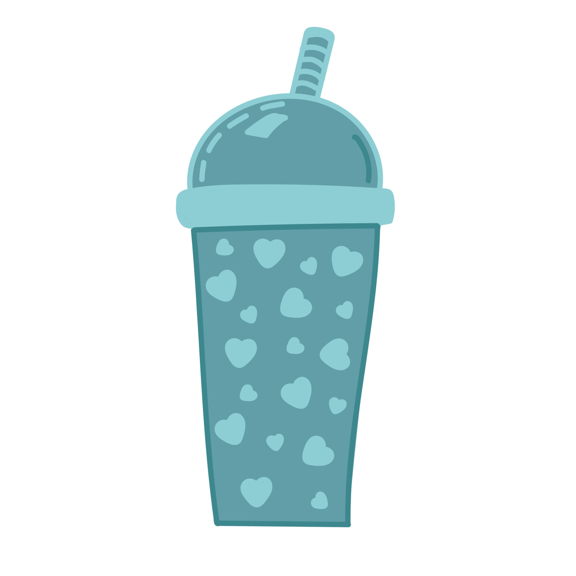 Smoothie Cup Vector Kids T-Shirt by THP Creative - Pixels