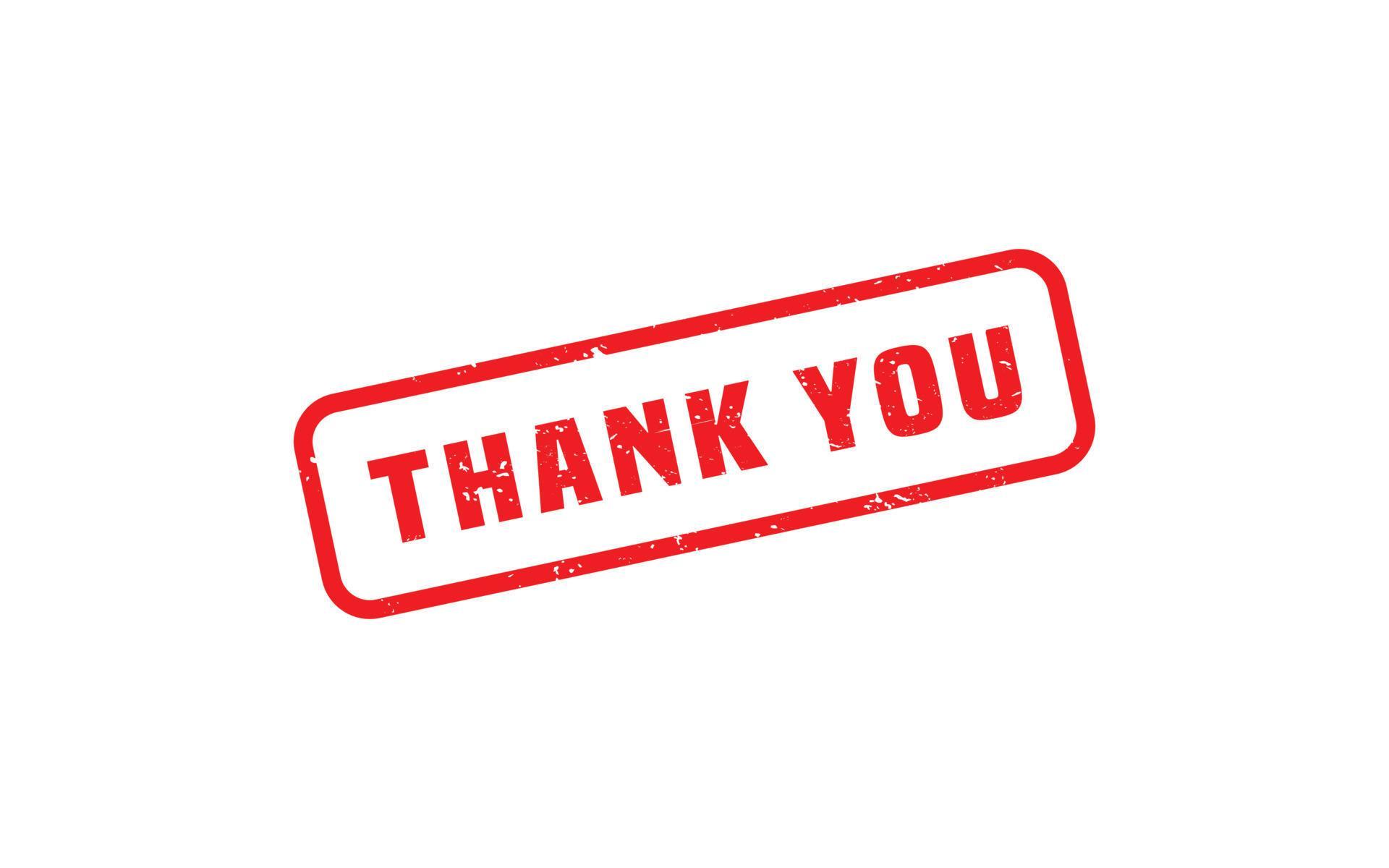 THANK YOU rubber stamp with grunge style on white background 16907068 Vector Art at Vecteezy