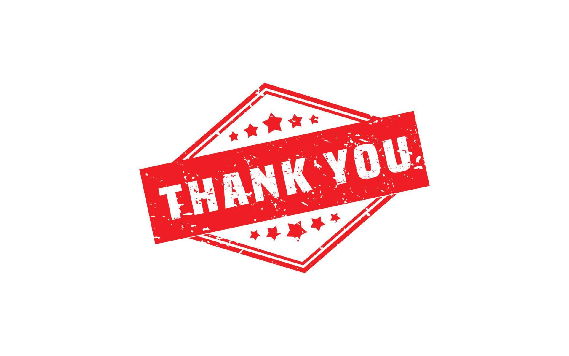THANK YOU rubber stamp with grunge style on white background 16907083 Vector Art at Vecteezy