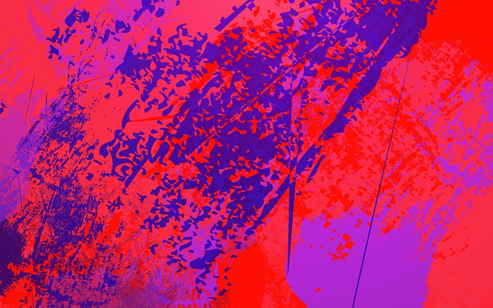 Fondo de color azul y rojo de textura grunge abstracto vector