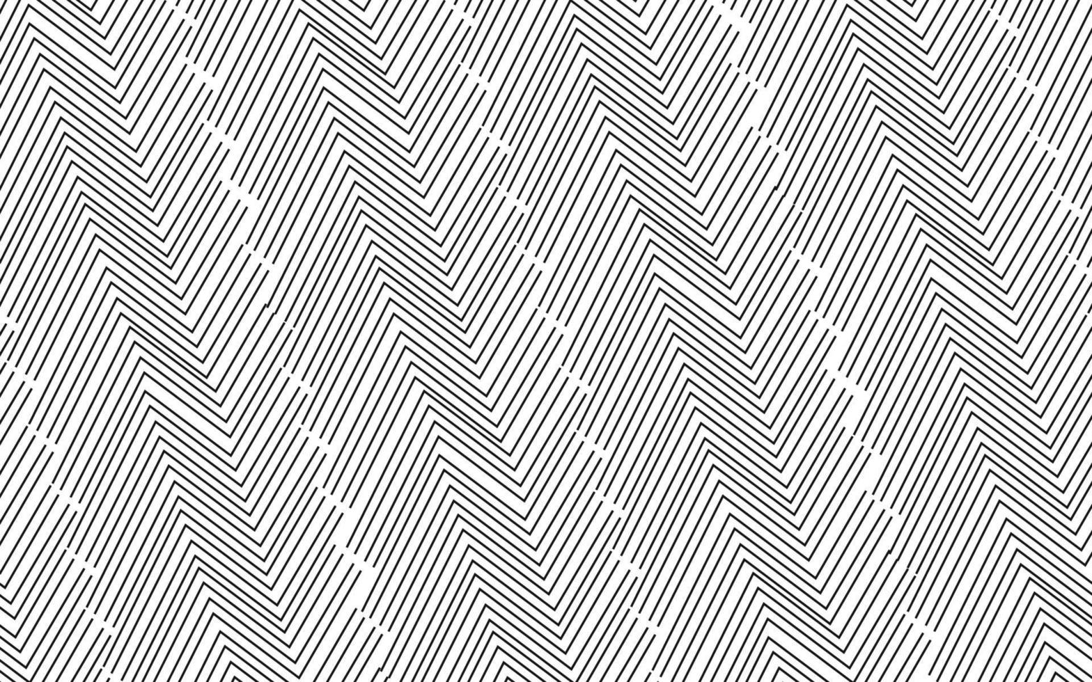 patrón de línea abstracta en zigzag vector