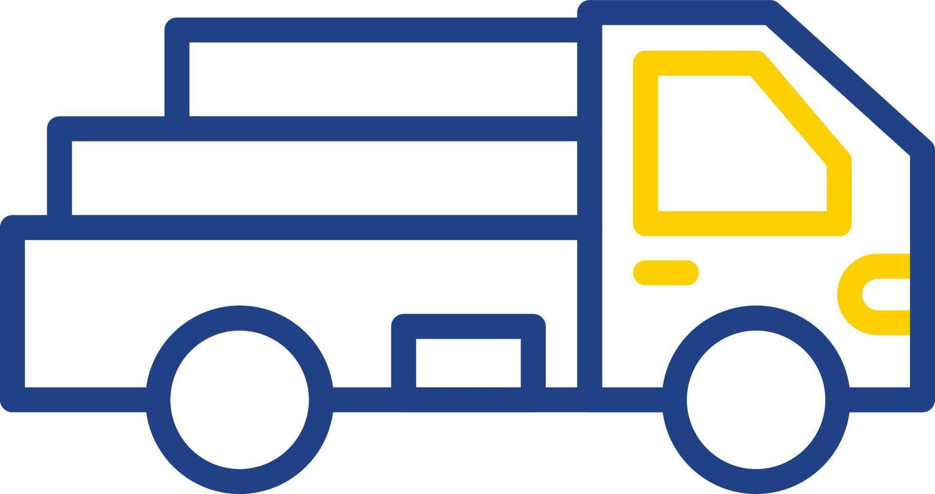 Pickup Truck Vector Icon Design