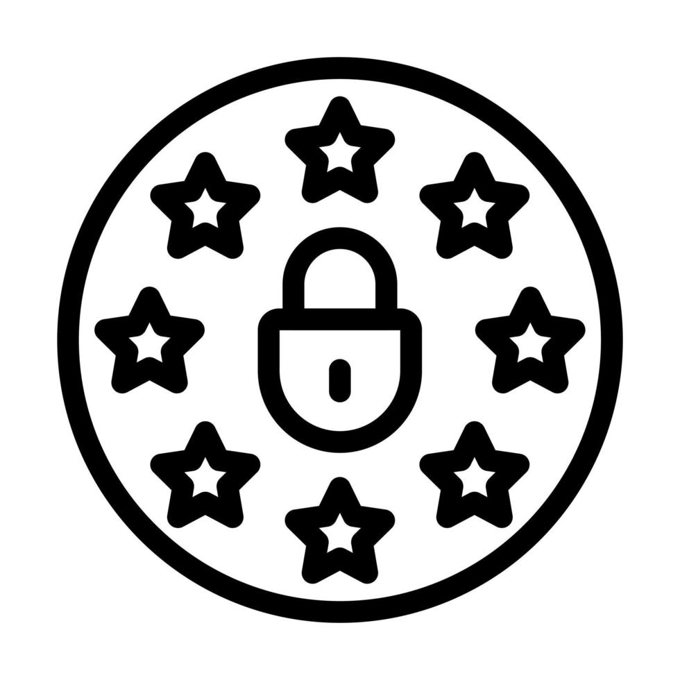 GDPR Compliance Icon Design vector