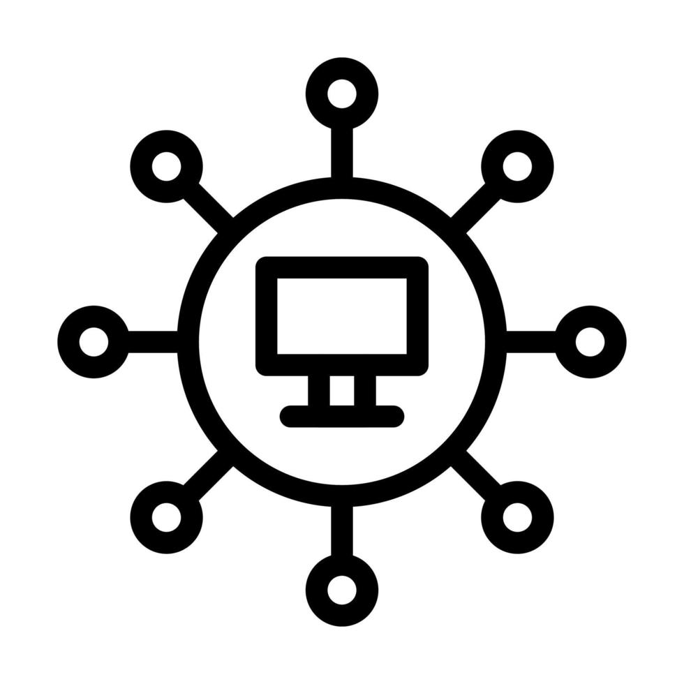 Network Icon Design vector