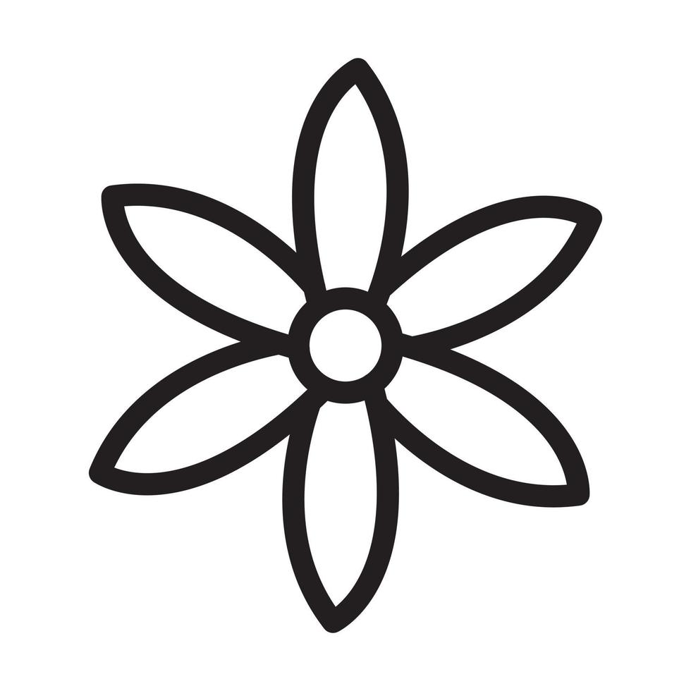 Jasmine Icon Design vector