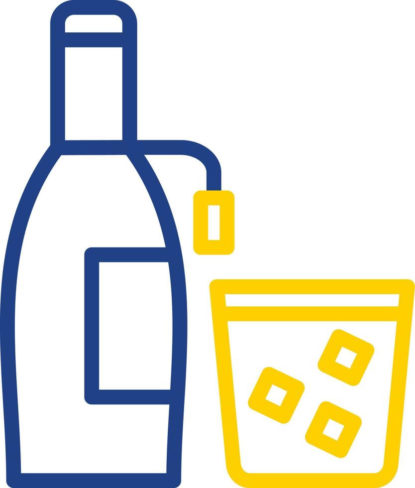 Wine Bottle Vector Icon Design