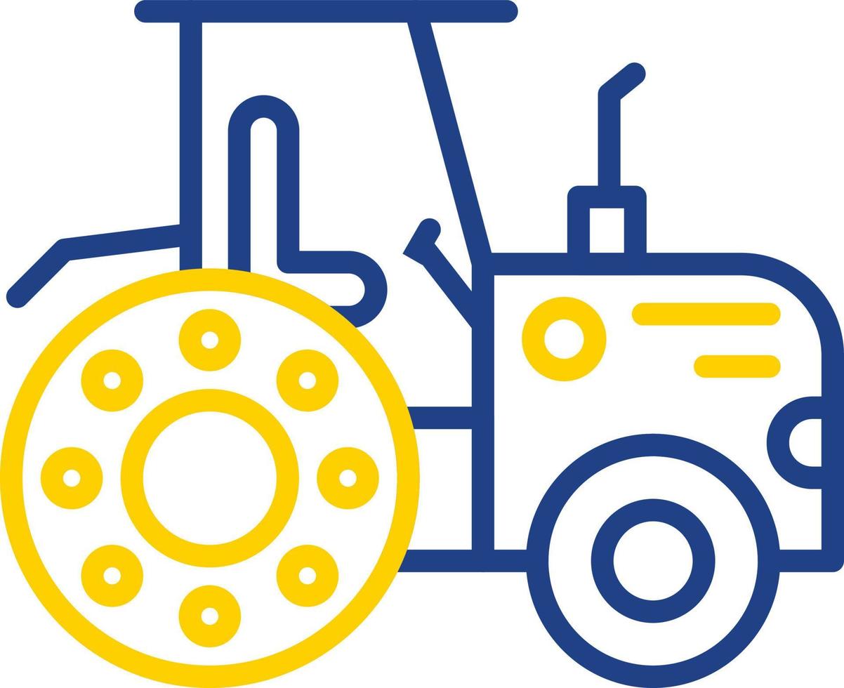 diseño de icono de vector de tractor