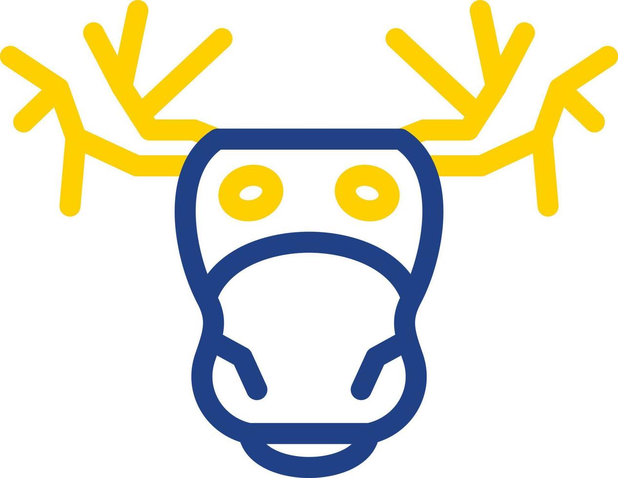 diseño de icono de vector de alces