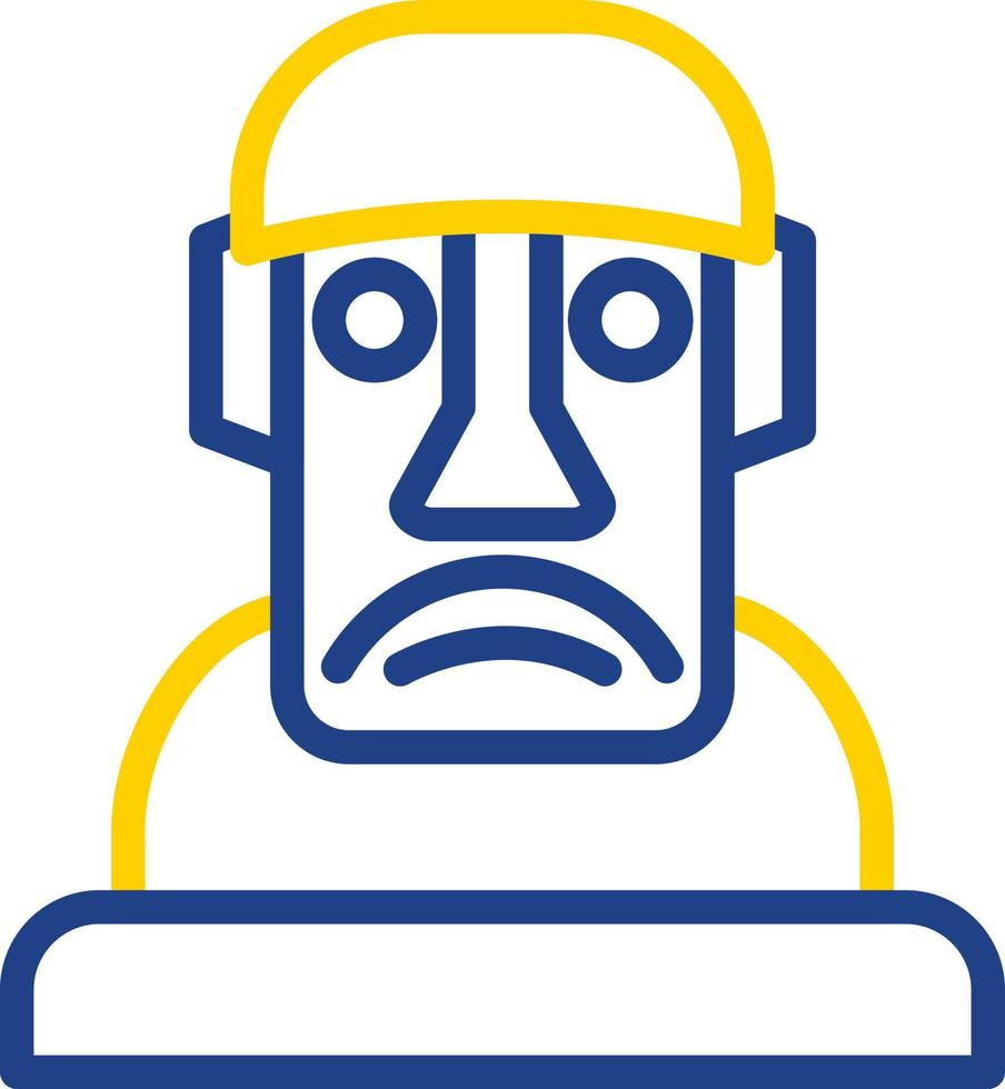 diseño de icono de vector moai