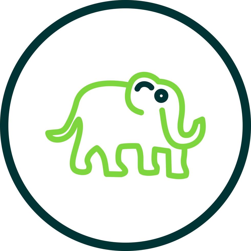 diseño de icono de vector de mamut