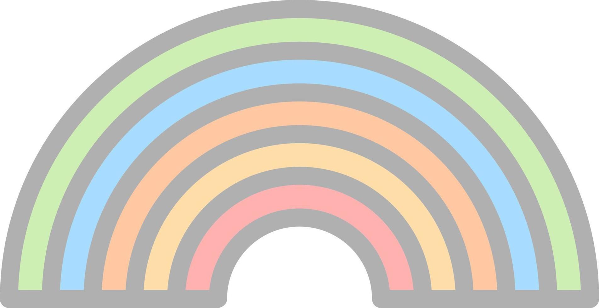 Rainbow Vector Icon Design